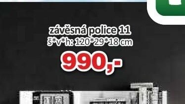 závěsná police 11
