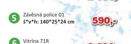 Závěsná police 01