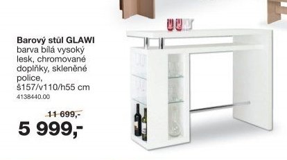 Barový stůl GLAW