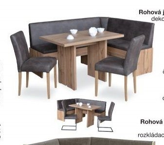 Rohová jídelní sestava MERKUR