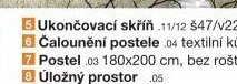 Čalounění postele .04 textilní kůže