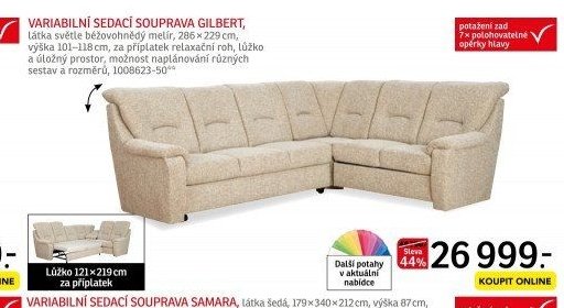 VARIABILNÍ SEDACÍ SOUPRAVA GILBERT