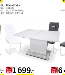 Jídelní židle, ekokůže