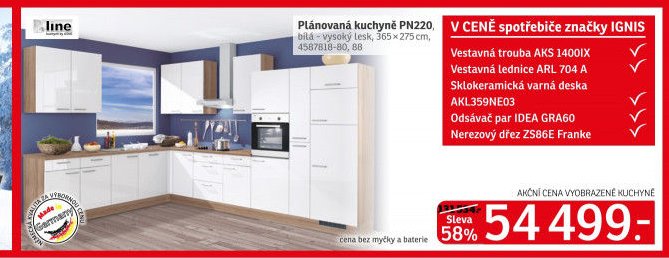 Plánovaná kuchyně PN220