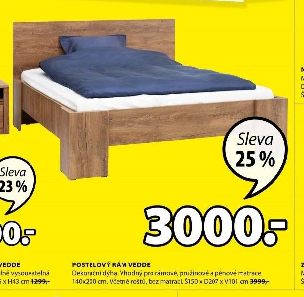 POSTELOVÝ RÁM VEDDE