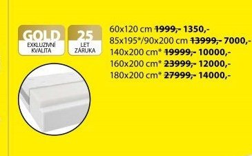 Matrace GOLD (více rozměrů)