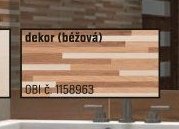 OSTRAVA Obklad dekor (béžová)