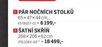 PÁR NOČNÍCH STOLKŮ