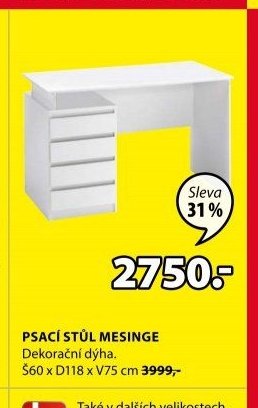 PSACÍ STŮL MESINGE