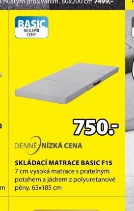 SKLÁDACÍ MATRACE BASIC F15