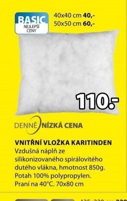 Vnitřní vložka Karitinden