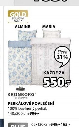 PERKÁLOVÉ POVLEČENÍ ALMINE / MARIA