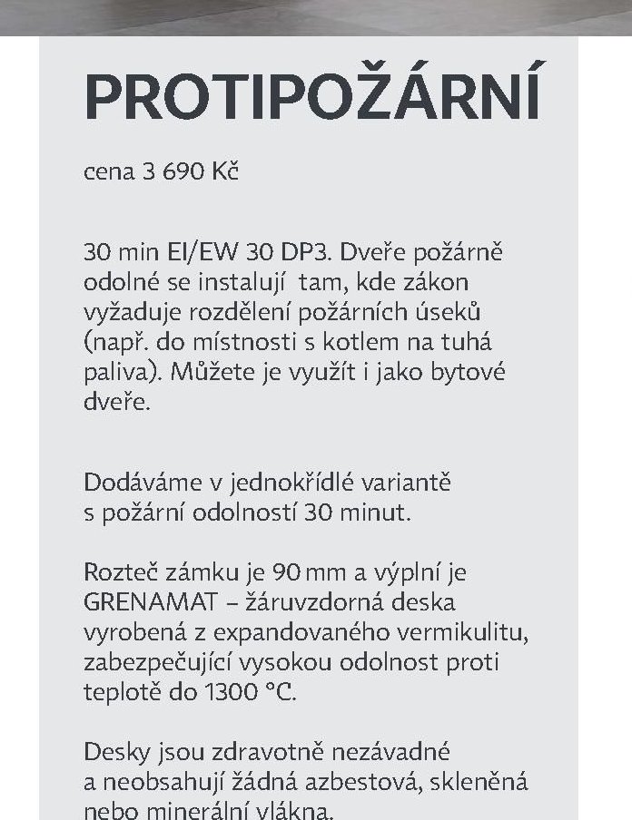 Protipožární dveře