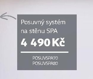 Posuvný systém na stěnu SPA