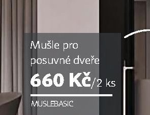 Mušle pro posuvné dveře