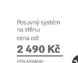 Posuvný systém na stěnu