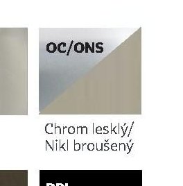 Chrom lesklý / Nikl broušený