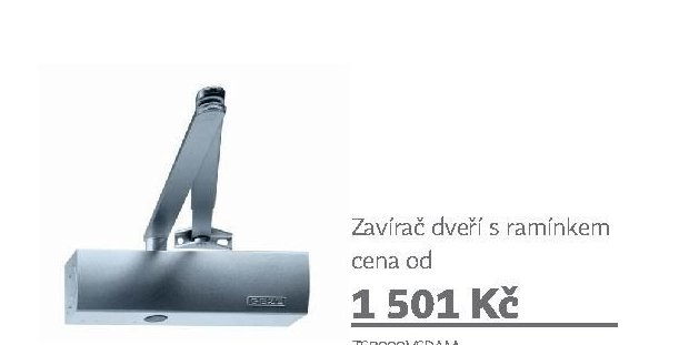 Zavírač dveří s ramínkem TS2000VSRAM