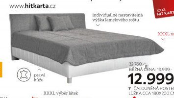 Postel boxspring, plocha lůžka cca 120x200 cm