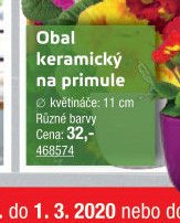 Obal keramický na primule
