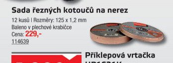 Sada řezných kotoučů na nerez