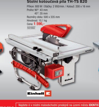 Stolní kotoučová pila TH-TS 820
