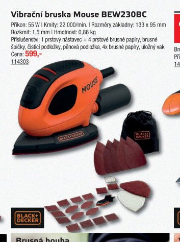 Vibrační bruska Mouse BEW230BC