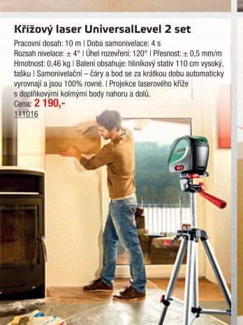 Křížový laser UniversalLevel 2 set