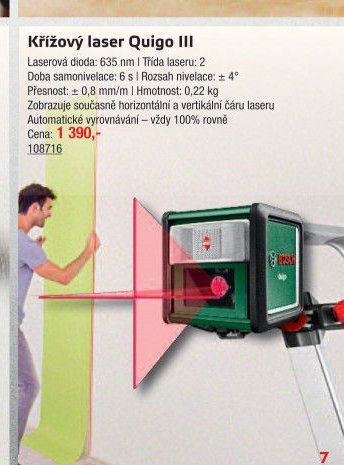 Křížový laser Quigo III