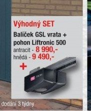 Balíček GSL vrata + pohon Liftronic 500