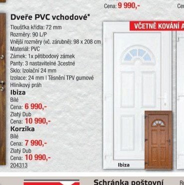 Dveře PVC vchodové* Ibiza