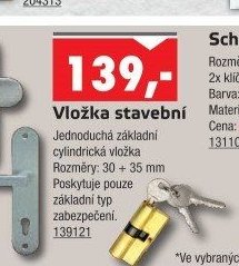 Vložka stavební