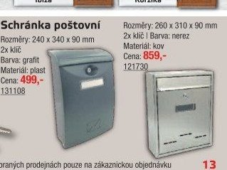 Schránka poštovní