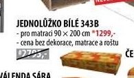 JEDNOLŮŽKO BÍLÉ 343B