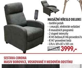 MASÁŽNÍ KŘESLO DELUXE K147