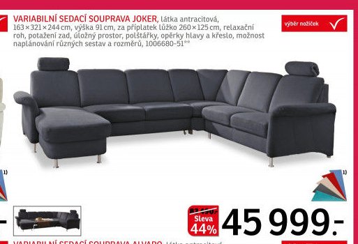VARIABILNÍ SEDACÍ SOUPRAVA JOKER