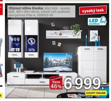 Obývací stěna Alaska