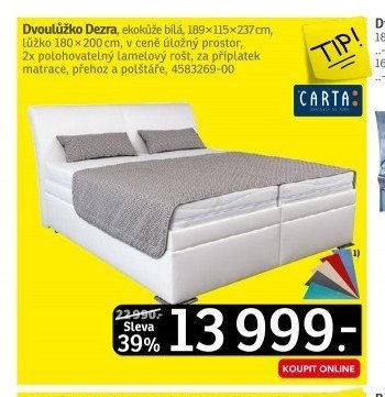 Dvoulůžko Dezra