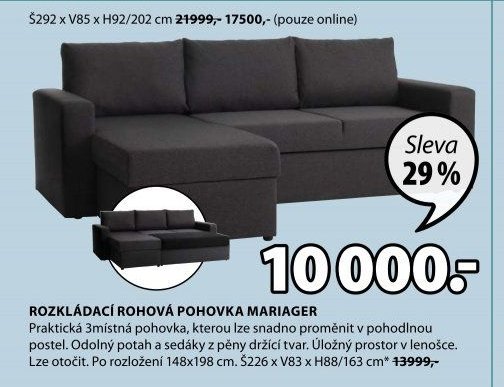 ROZKLÁDACÍ ROHOVÁ POHOVKA MARIAGER