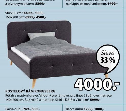 POSTELOVÝ RÁM KONGSBERG