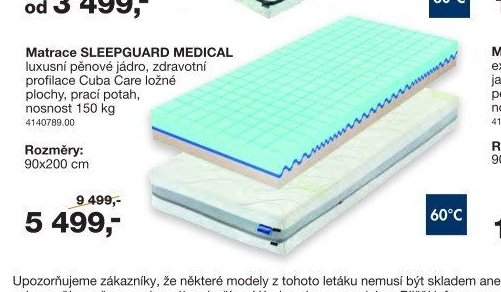 Matrace SLEEPGUARD MEDICAL