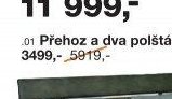 Přehoz a dva polštáře