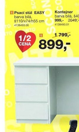 Psací stůl EASY