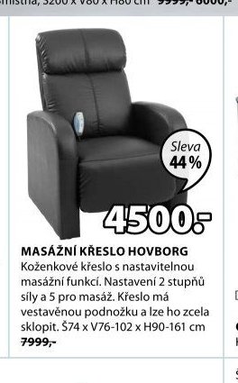 MASÁŽNÍ KŘESLO HOVBORG