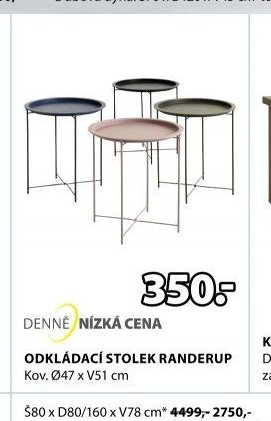 ODKLÁDACÍ STOLEK RANDERUP