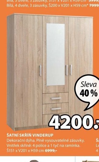 ŠATNÍ SKŘÍŇ VINDERUP