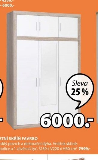 ŠATNÍ SKŘÍŇ FAVRBO