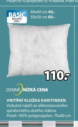 VNITŘNÍ VLOŽKA KARITINDEN