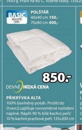 PŘIKRÝVKA ALTA