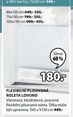 FLEXIBILNÍ PLISOVANÁ ROLETA LOVUND